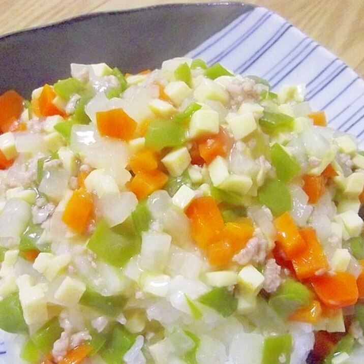 ＊豚挽き肉とたっぷり野菜のあんかけごはん＊